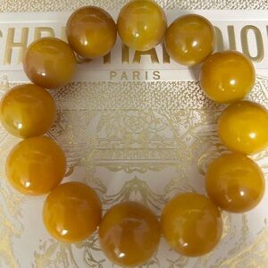 Baltic butterscotch amber beaded bracelet